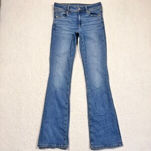 American Eagle Kick Boot Jeans Denim Stretch Women's 4L Long 29x33